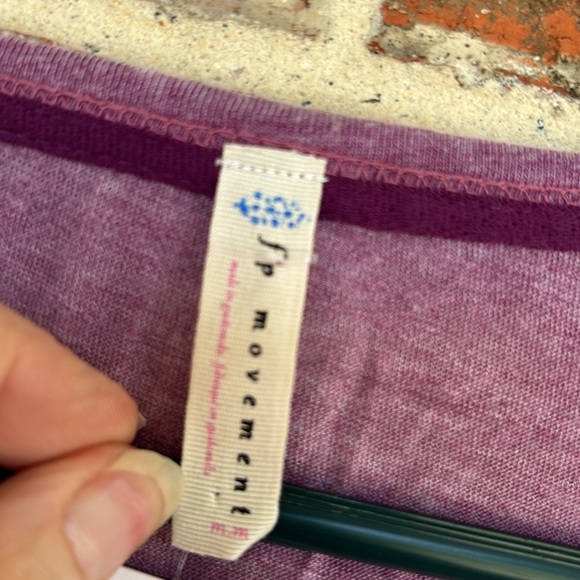 Free People Movement Purple First Choice Long Sleeved Dolman T-Shirt - Picture 7 of 12